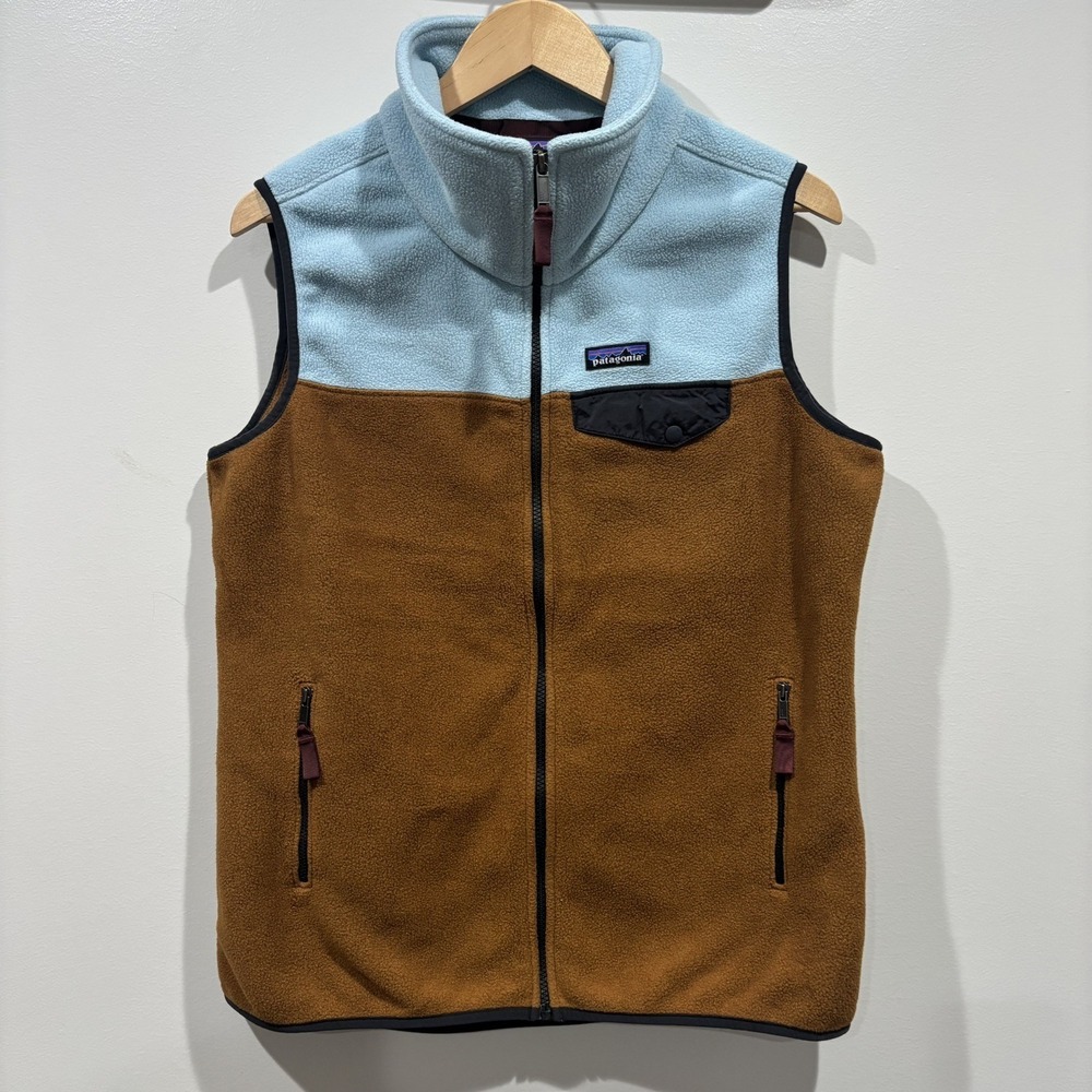 Patagonia Women's Snap-T Synchilla Fleece Vest Women's Colorblock Full Zip XL - Picture 4 of 11